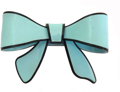 

Shreya Collection Bow Style Fancy Blue Hair Back Clip Back Pin(Blue)