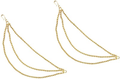 

Mehrunnisa Triple Layer Gold Tone Hair Chain(Gold)