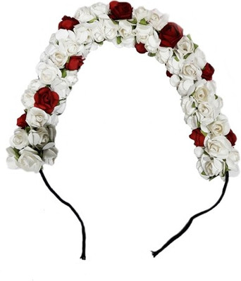 

Kabello 3D Gajra White Hair Band(White)