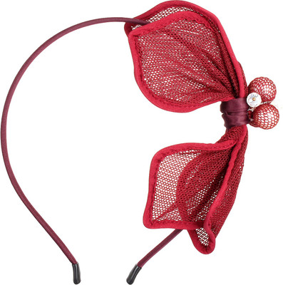 89 Off On Ilu Burgundy Hair Band Feather Bow Knot Beauty Styling