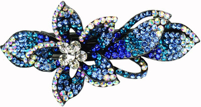 

Glitters Online Blue Colour American Diamond Hair Clip(Blue)