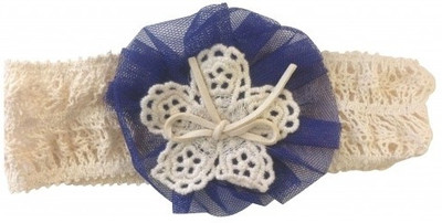 

NeedyBee Crochet Head Band(Blue & Beige)