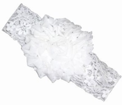 

Pinkblueindia Fashionable Baby Floral in Net Head Band(White)