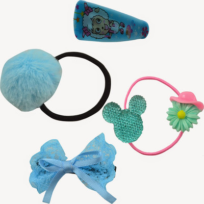 

Angel Glitter Blue Mini Combo Hair Accessory Set(Blue)