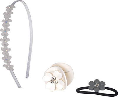 

Sagunya Casual Combo Hair Accessory Set(White, Grey)