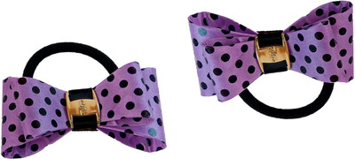 

Trendy Nuts Dotted Bow Rubber Band(Multicolor)