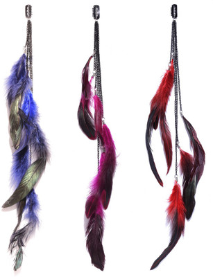 

Blueberry Colorful Feather Hair Accessory Set(Multicolor)