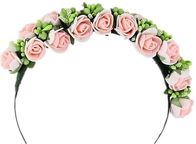 

Sparklandtwinkle Peach Flower Hair Band(Multicolor)