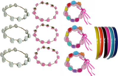 

Samyak Floral Style Tiara Hair Accessory Set(Multicolor)