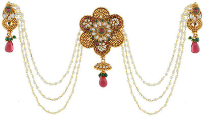 

Anuradha Art Unique in Designer Hair Chain(Maroon, Green)