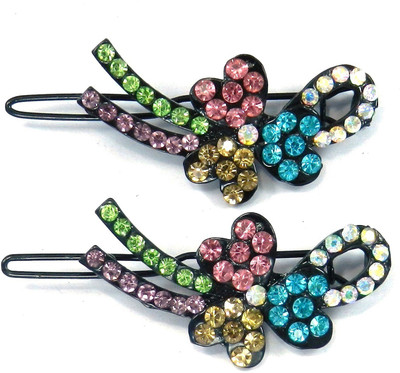 

SPM Pair Of Elegant New Hairclips54 Hair Clip(Multicolor)