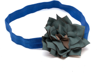 

NeedyBee Dull Green Big Flower Soft Elastic Newborn Toddlers Baby Head Band(Blue)