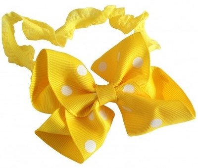 

NeedyBee Soft Lace Head Band(Yellow, White)