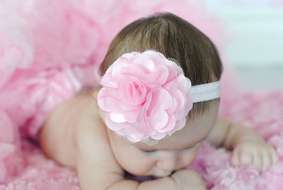 

AkinosKIDS Polka dot lace Baby Head Band(Blue)