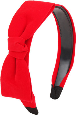 

Fayon Chic Stylish Red Velvet Bow Hair Band(Red)