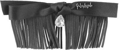 

Fayon Contemporary Statement Black Lace Bow With Rhinestone Hair Clip(Black)