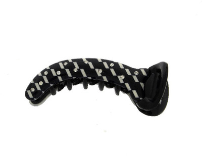 

Anuradha Art Trendy Banana Clip(White, Black)