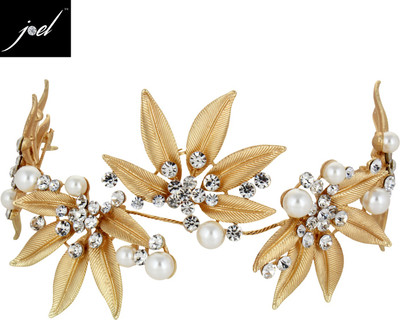 

Joel Floral Hair Band(Gold)