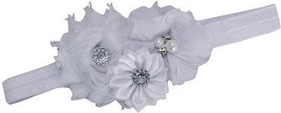 

Pikaboo Flower Bouquet Head Band(White)