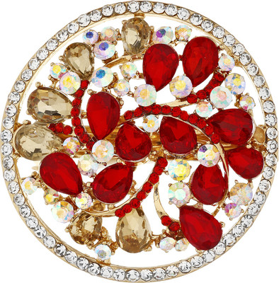 

Mansiyaorange party wear fancy accessories Hair Clip(Red)