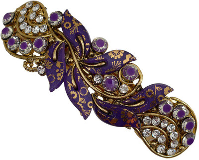 

Taj Pearl Designer Hair Clip(Gold)