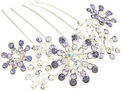 

Young & Forever Floral Delight Hair Claw(Silver, Purple)