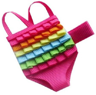 

Angel Closet Swimming Costume Shaped Hair Clip(Pink)