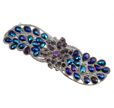 

Taj Pearl Designer Hair Clip(Silver)