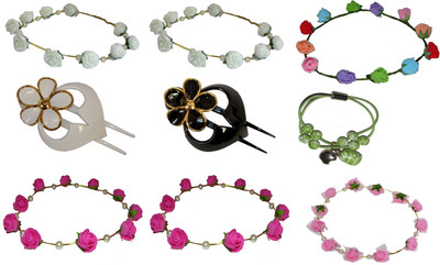 

Samyak Floral Style Tiara Hair Accessory Set(Multicolor)