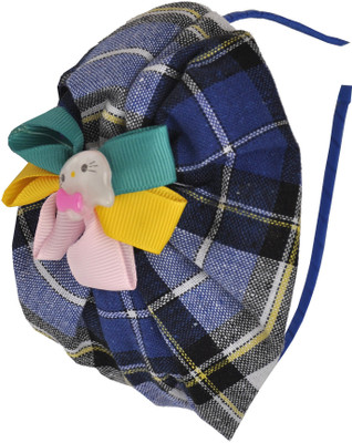 

Itz About U Ms Checked Hair Band(Blue, Black)
