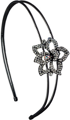 

Glitters Online Blackish Silver Colour Head Band(Silver, Black)