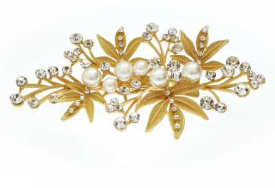 

Mansiyaorange Latest Trendy Exclusive New Premium Collection Hair Clip(Gold)