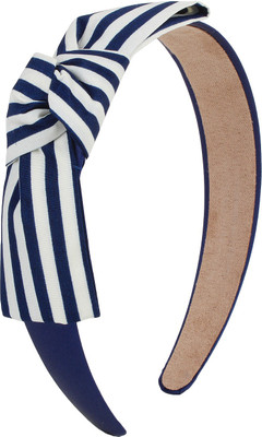 

Fayon Designer Modern white Lines Bow Hair Band(White)
