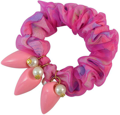 

Sarah Printed Rubber Band(Pink)