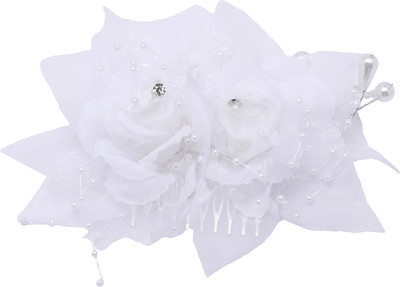 

The Ethnic Wears Floral Hair Clip(White)