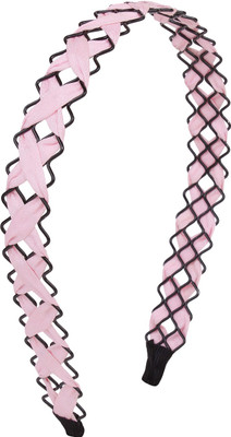 

Fayon Party Style Diva Peach Cress Cross Hair Band(Pink)
