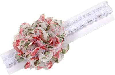 

AkinosKIDS Lace and chiffon Flower NewBorn Girl Soft Baby Head Band(Pink)
