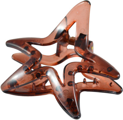 

Sarah Star Shape Small Hair Claw(Brown)