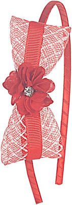Sagunya bow Hair Band(Red)