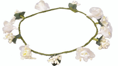 

Loops n knots tiara Head Band(White)