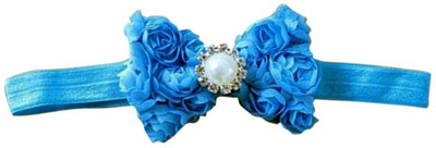 

AkinosKIDS Flower Bow Diamond Baby Head Band(Blue)
