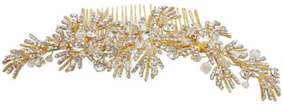 

Muchmore 18k Golden Polished Work Charming Hair Clip For Women & Girls Jewelry Hair Clip(White)