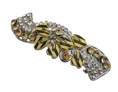 

Taj Pearl Designer Hair Clip(Silver)