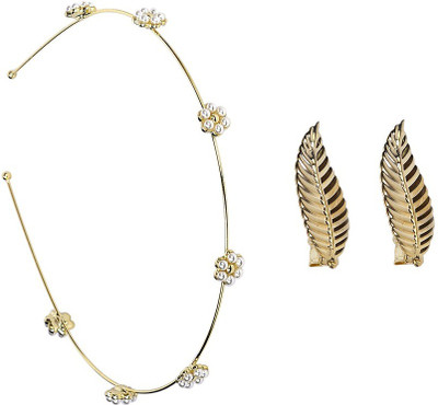

Sagunya Floral Pearl Hair Accessory Set(Gold)