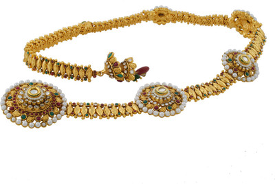 

Vama Fashions Flower Designed with CZ Stone Hair Chain(Multicolor)