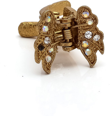 

Be You White Colour Stones Work Butterfly Hair Clip(White)