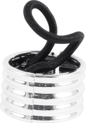 

Style Tweak Silver Hair Cuff Ponytail Holder Rubber Band(Silver)