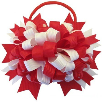 

Angel Closet Ribbon Puff Rubber Band(Red)