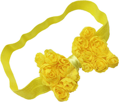 

AkinosKIDS Elastic Rose Flower BabyGirl Head Band(Yellow)