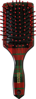 

ROOTS Styl Glam Red Mini Paddle Brush with Removable Mirror